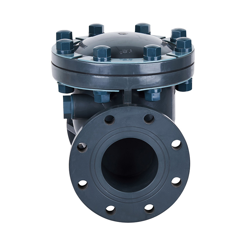 Comhla Seiceála Cineál Swing PVC-U H44F-10U DN15-300 1/2'-12' Caighdeán ANSI