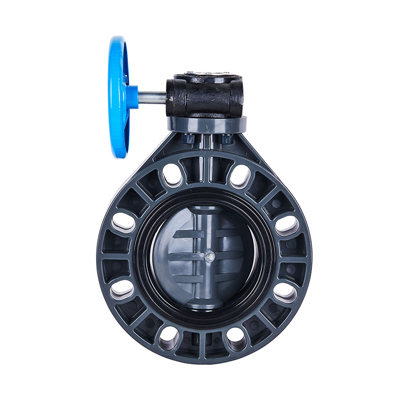 Comhla Féileacán Worm-Gear PVC-U D371X-10U DN40-1000 40A-1000A JIS Standard