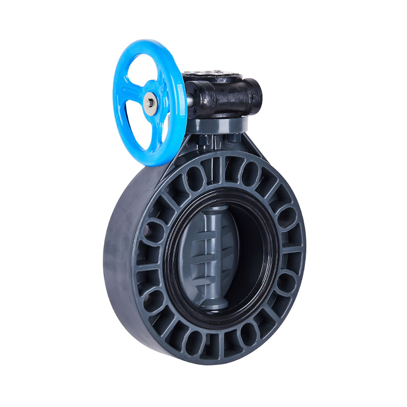 Comhla Féileacán Worm-Gear FRPP D371X-10S Caighdeán DN32-1000 GB