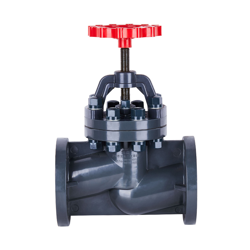 PVC-U J41F-10U Cineál Flage Comhla Cruinneog DN15-150 1/2'-6' Caighdeán ANSI