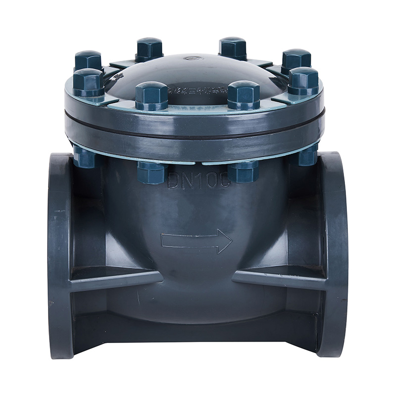 Comhla Seiceála Cineál Swing PVC-U H44F-10U DN15-300 1/2'-12' Caighdeán ANSI