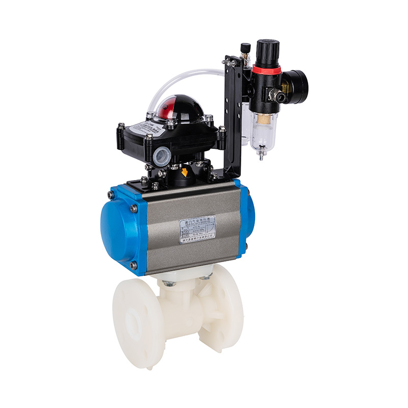 PVDF Q641F-10F Comhla Liathróid Flange Aeroibrithe DN15-300 1/2'-12' Caighdeán ANSI