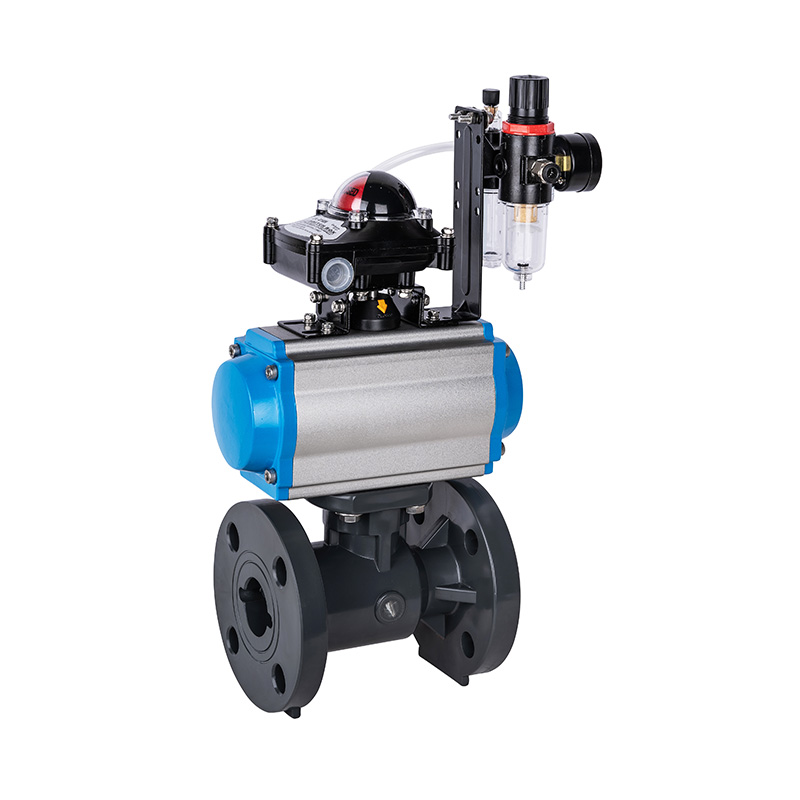 Comhla Liathróid Flange Aeroibrithe PVC-U Q641F-10U DN20-300 20A-300A JIS Standard